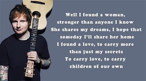 perfect lyrics ed sheeran|More.